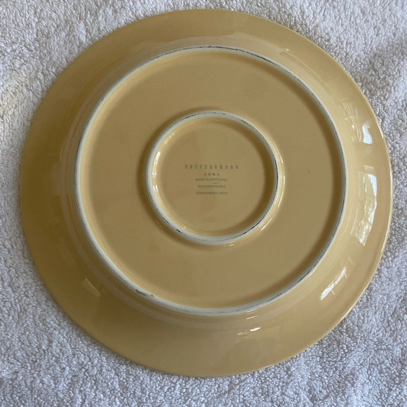 Pottery Barn Emma Yellow Dinner Plate set of 4 - Picture 6 of 16